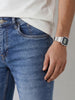 Faded Slim Fit Denim Jeans | Light Blue