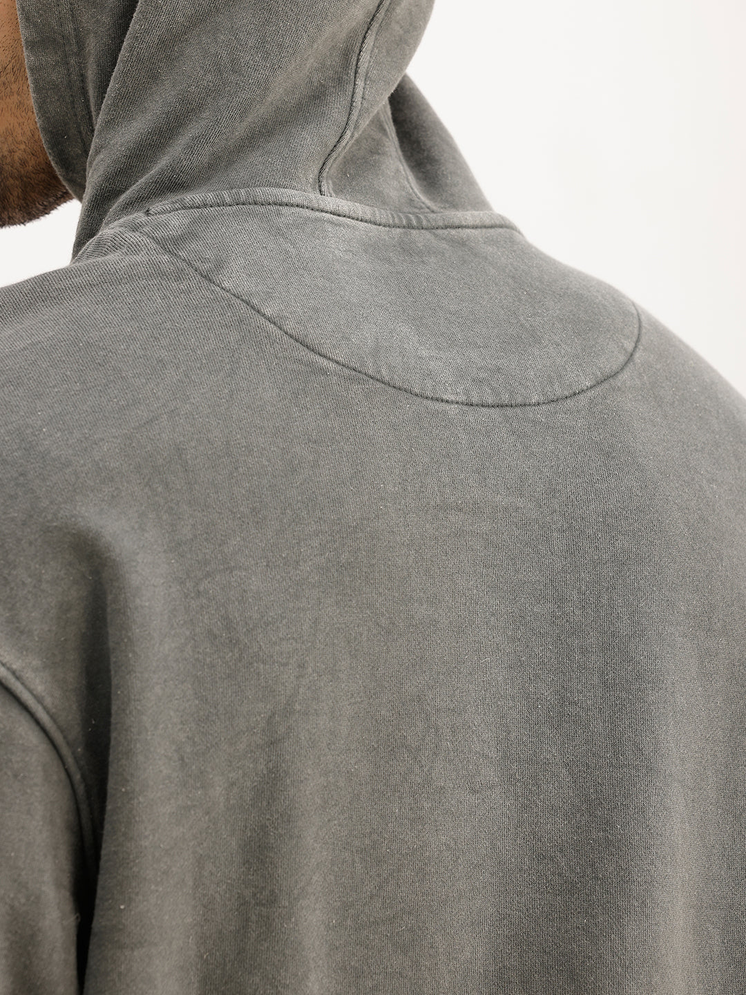 Washed Oversized Hooded Sweatshirt | Olive