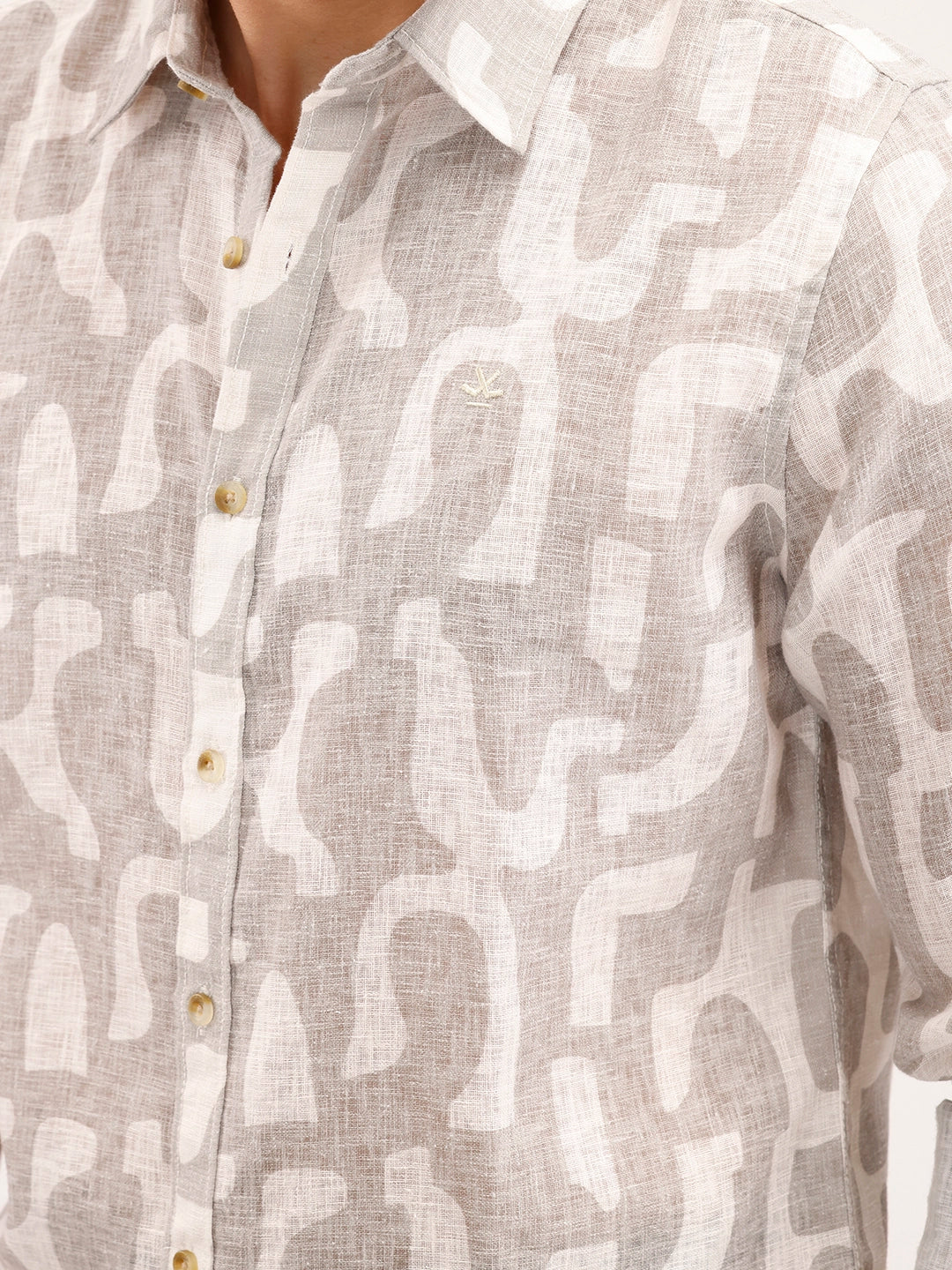 Regular Fit AOP Shirt | Grey