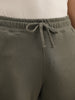 Solid Regular Fit Jogger | Olive