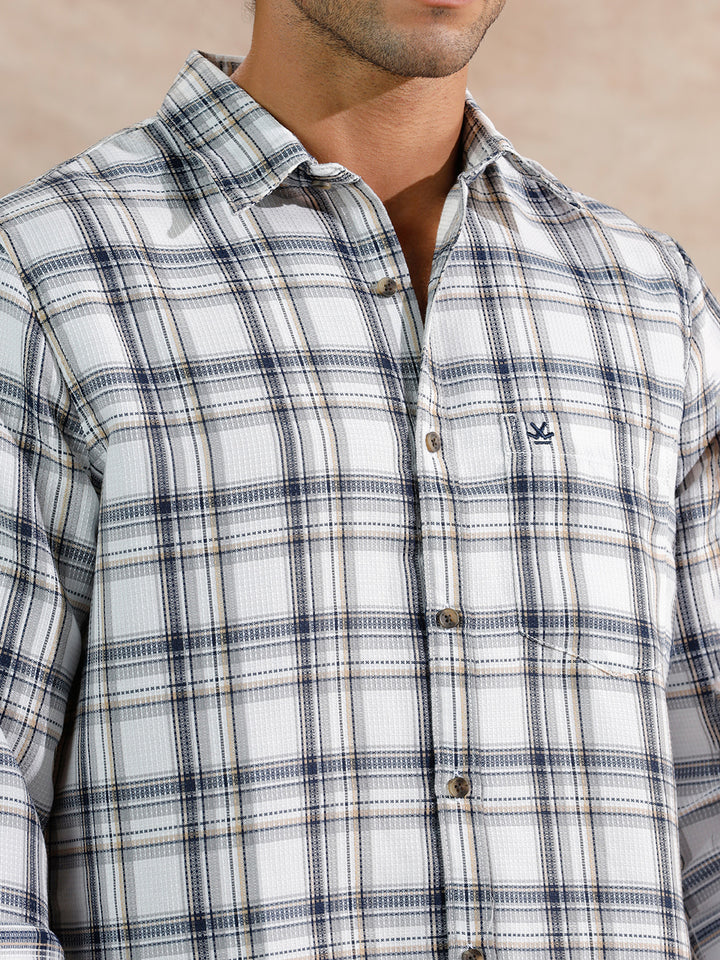 Dobby Textured Regular Fit Shirt | Black