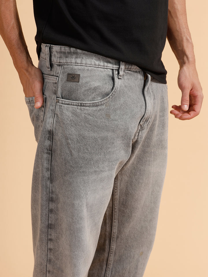 Heavy Fade Anti Fit Jeans | Light Grey