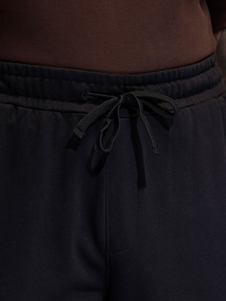 Men's casual Knitted jogger with cargo pockets | Black