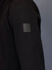 Men’s slim-fit textured high-neck jacket | Black