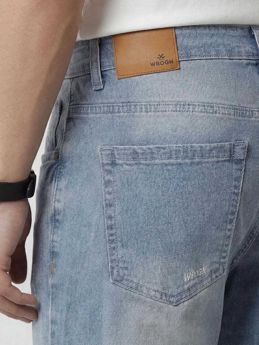 Faded Anti Fit Denim Jeans | Light Blue
