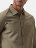 Olive Suave Solid Shirt