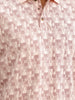 Slim Fit AOP Polo T-Shirt | Pink