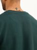Textured Slim Fit Full Sleeve T-Shirt | Dark Green