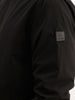 Solid Regular Fit Zipper Jacket | Black