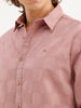 Comfort Fit Textured Shirt | Pink