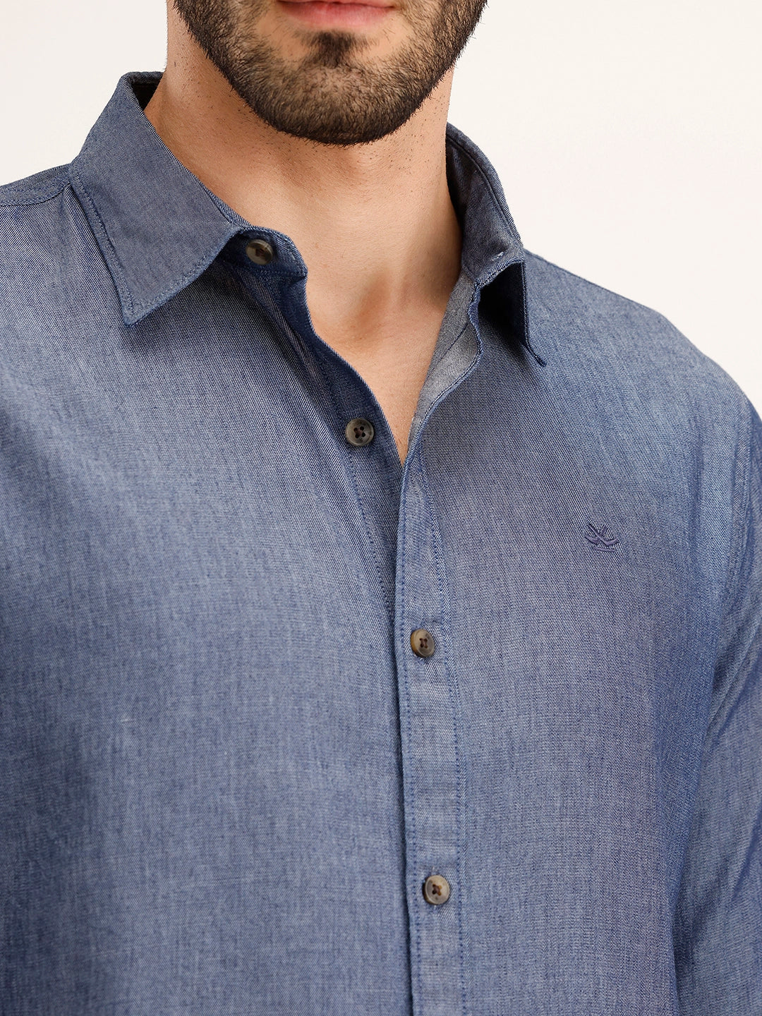 Solid Regular Fit Shirt | Blue