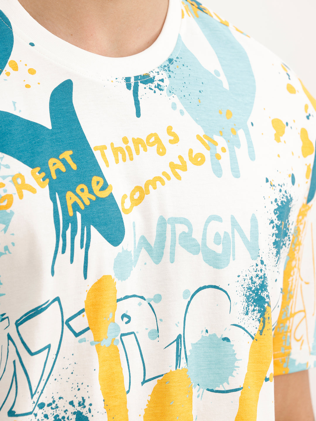 Classic Oversized AOP T-Shirt | White