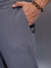 Men’s Minimal Straight Fit knit jogger | Dark Grey