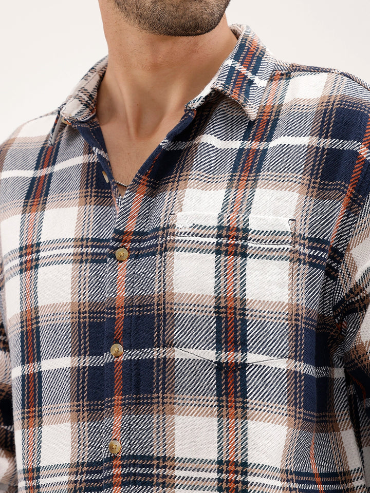 Comfort Fit Checkered Shirt | Multicolor