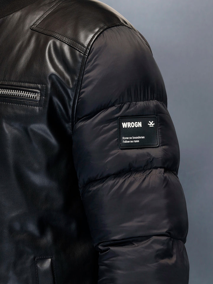 Men's Casual Slim Fit Biker Jacket | Black