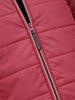 Quilted High Neck Regular Fit Jacket I Maroon