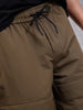 Solid Straight Fit Jogger | Brown