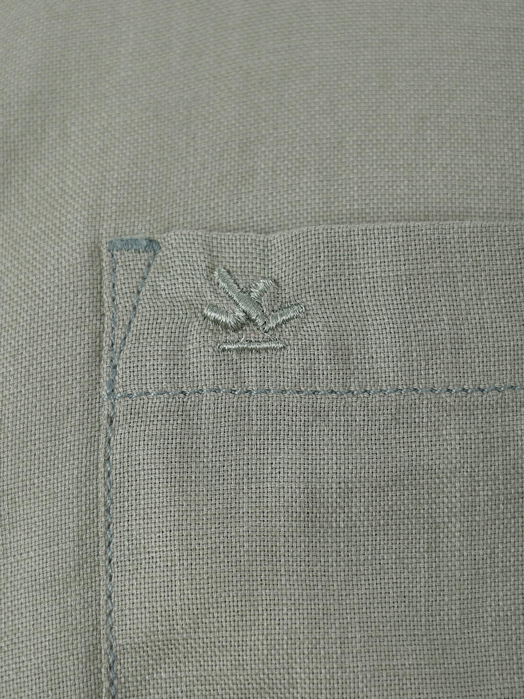 Solid Regular Fit Full Sleeve Shirt | Green