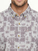Slim Fit AOP Full Sleeve Shirt | Purple