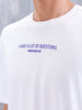 Casual Men Oversized Fit Tee With Graphic | White