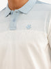 Regular Fit Placement Printed Polo T-Shirt | Off White