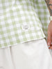 Wrogn Men's Oversized Plus Tonal Checked Shirt | Green