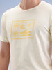 Slim Fit Textured T-Shirt  | Yellow