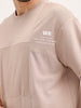 Oversized Cut & Sew T-Shirt | Brown