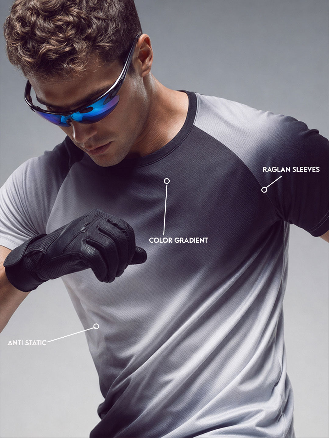 Lunar Rock Gradient Active Tee | Active |  Grey