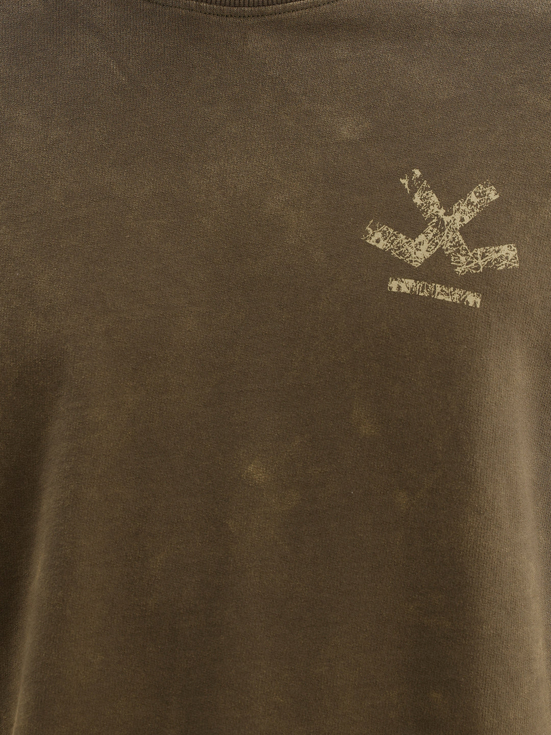 Oversized Back Printed T-Shirt | Olive
