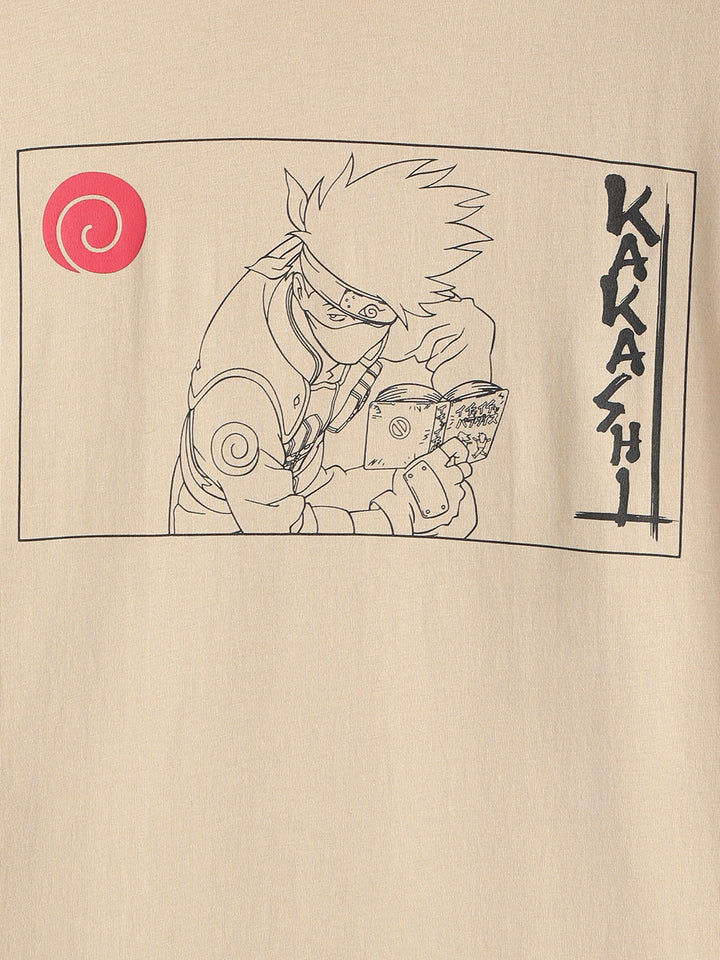 Kakashi Sensei Beige Naruto T-Shirt