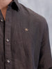 Men's Casual Solid Shirt | Brown