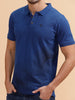 Pixel Placement Print Polo T-Shirt | Blue