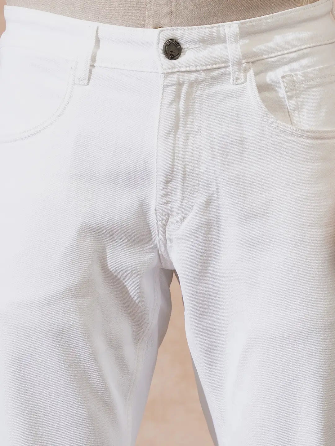 Classic Straight Fit Jeans | White