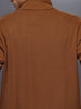 Men’s brown textured zip-up jacket | Brown