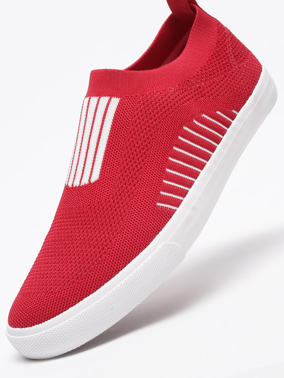 Knit Red Sneakers