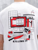 Men’s Casual Oversized Fit Graphic T-Shirt | Brown