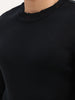 Solid Regular Fit Sweater | Black