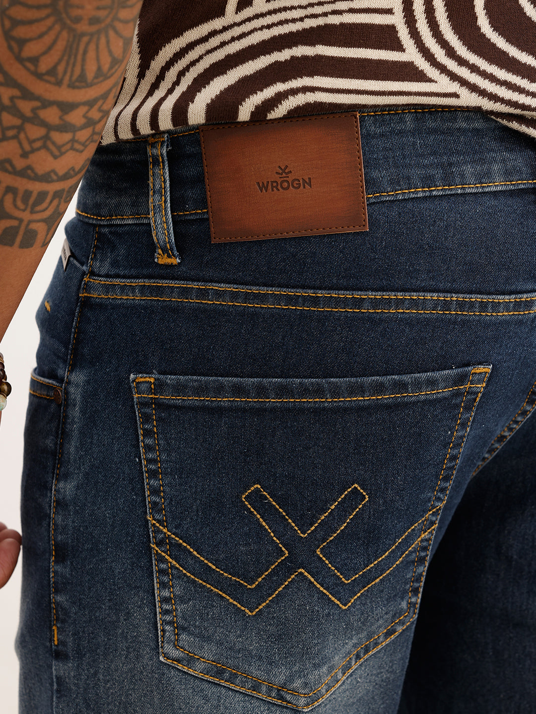 Washed Skinny Crop Fit Denim Jeans | Blue
