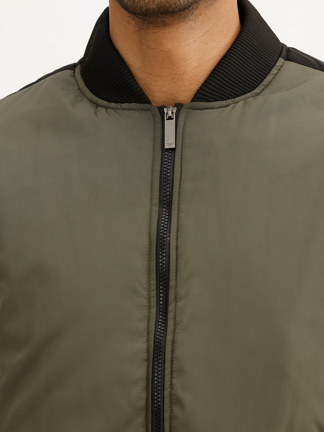 Classic Regular Fit Puffer Jacket | Olive