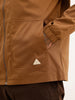 Solid Regular Fit Zipper Jacket | Black