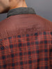 Men's Casual Oversized Fit Checkered Pattern Shirt | Brown