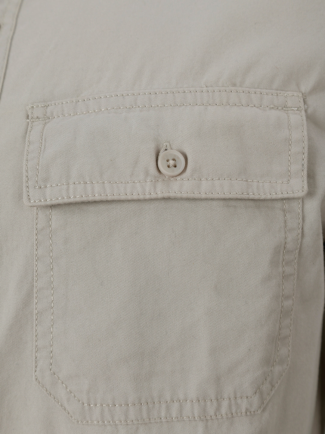 Slim Fit Double Pocket Shirt | Grey