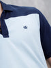Colour Blocked Slim Fit Polo T-Shirt | Blue