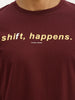 Slim Fit Placement Printed T-Shirt | Purple
