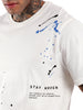 Paint Splash Printed White T-Shirt