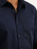 Solid Regular Fit Full Sleeve Shirt | Navy Blue | WWSH0842MAZ