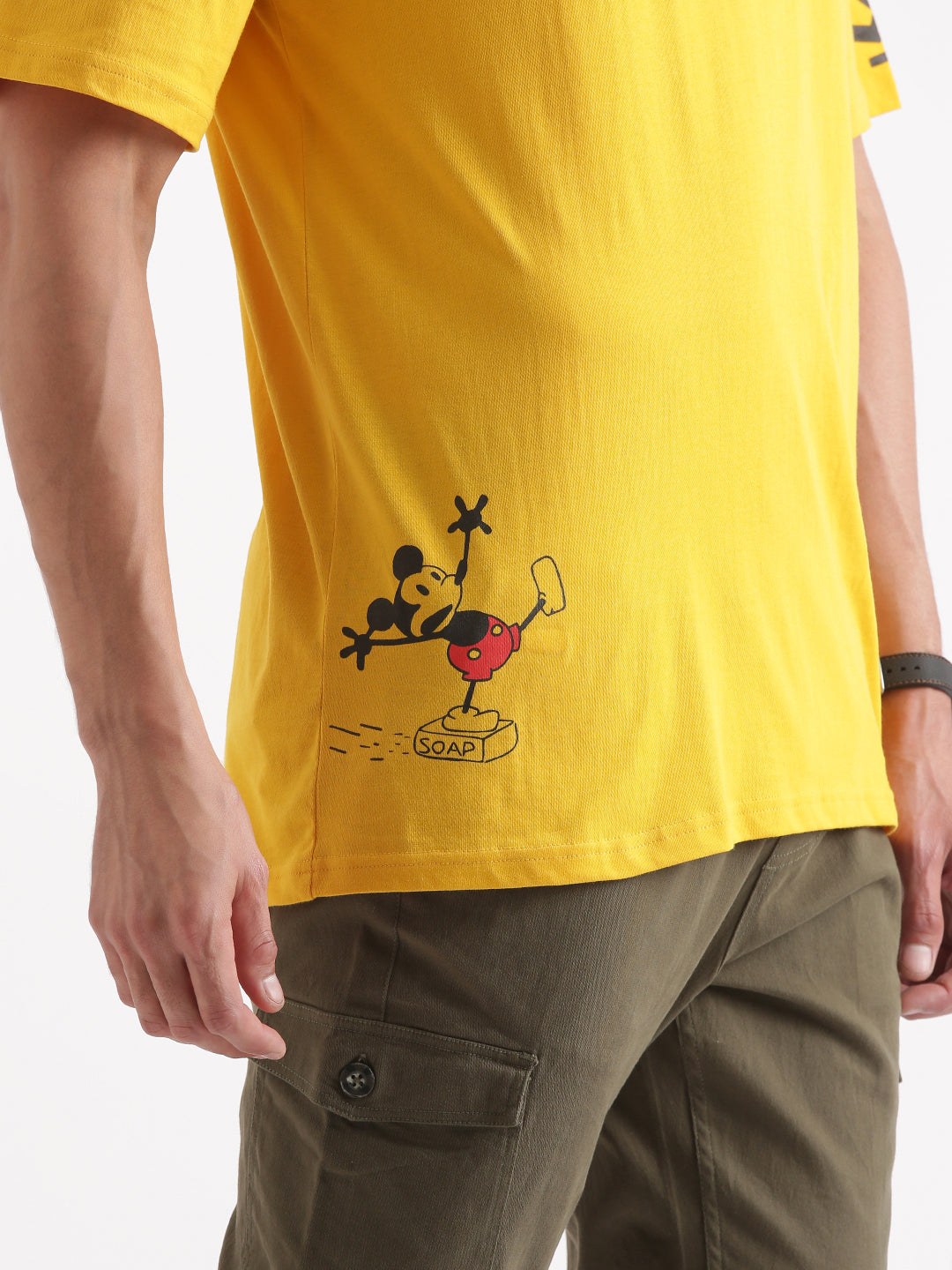 Casual Mustard Mickey T-Shirt