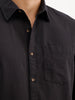 Classic Regular Fit Striped Shirt  | Brown