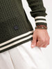 Classic Regular Fit Cable Knit Sweater  | Olive